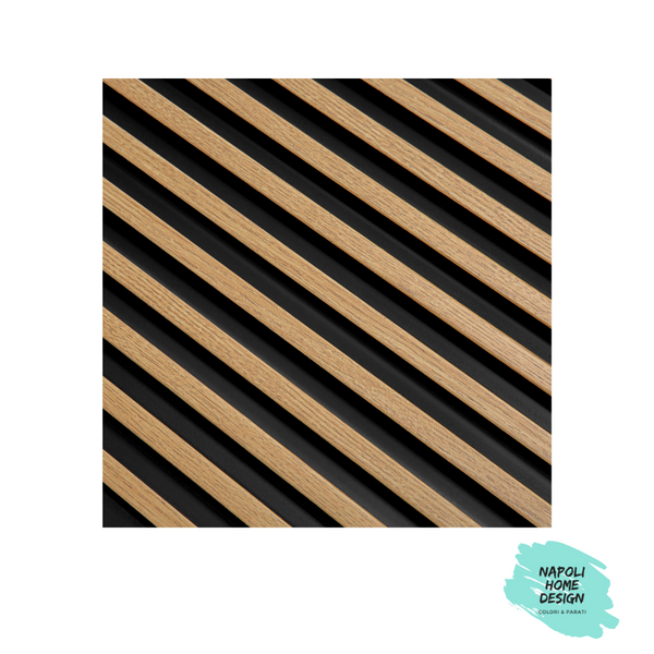 Listelli in polimero Mardom Decor L0105 Rovere Naturale modello STRETTO mis. 270 x 12 x 1,2 cm