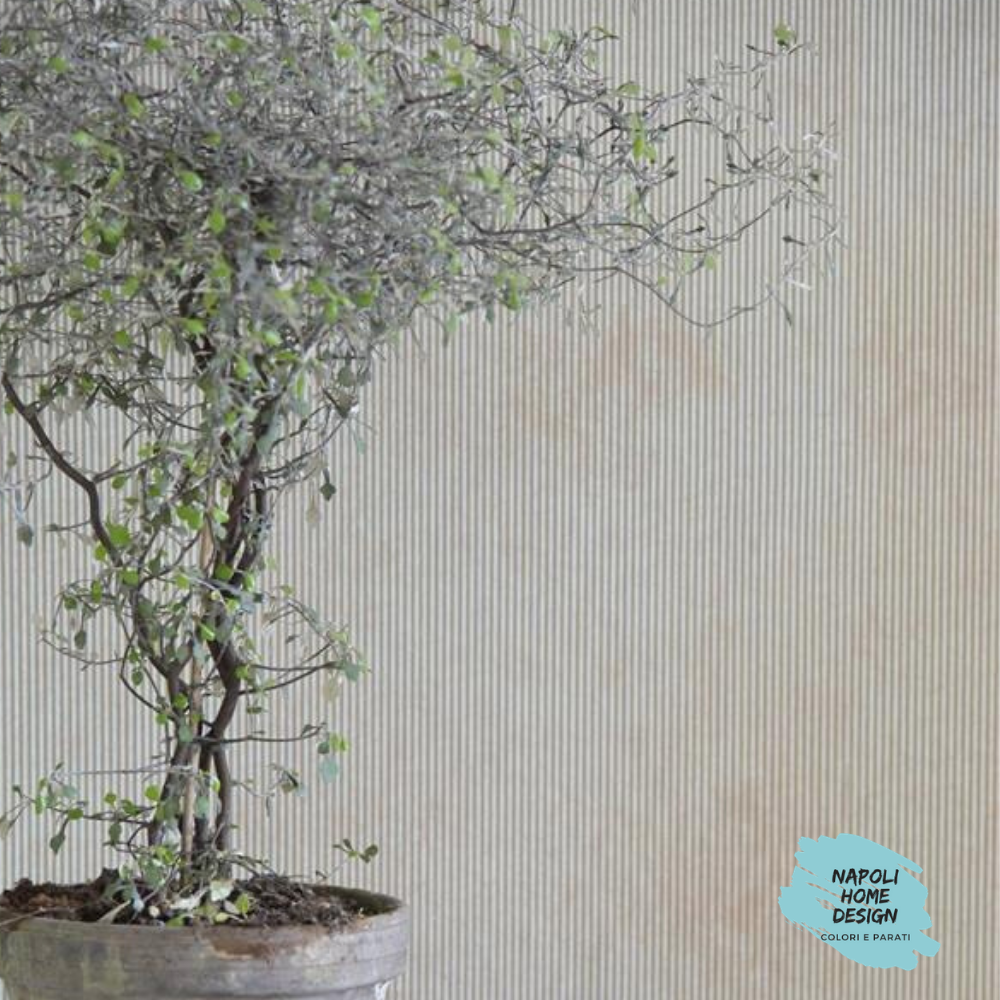 Parati Vintage - Strisce Sottili Dusty Green mis. 70 cm x 53 cm